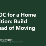 Mango Stock Mortgage banner introducing how a home equity line can fund a home addition instead of moving.