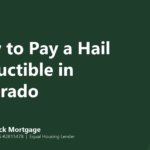 Mango Stock Mortgage banner introducing how Colorado homeowners can fund a percentage-based hail insurance deductible.